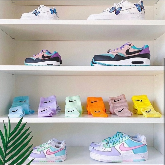 Nike custom BUNDLE of hand dyed crew socks - Picture 2 of 4